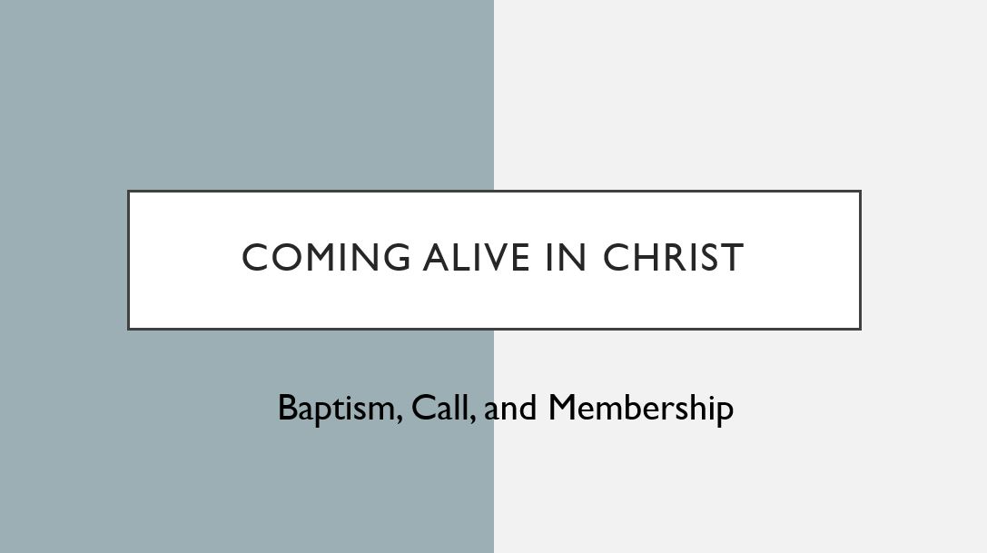 Baptism, Call, and Membership